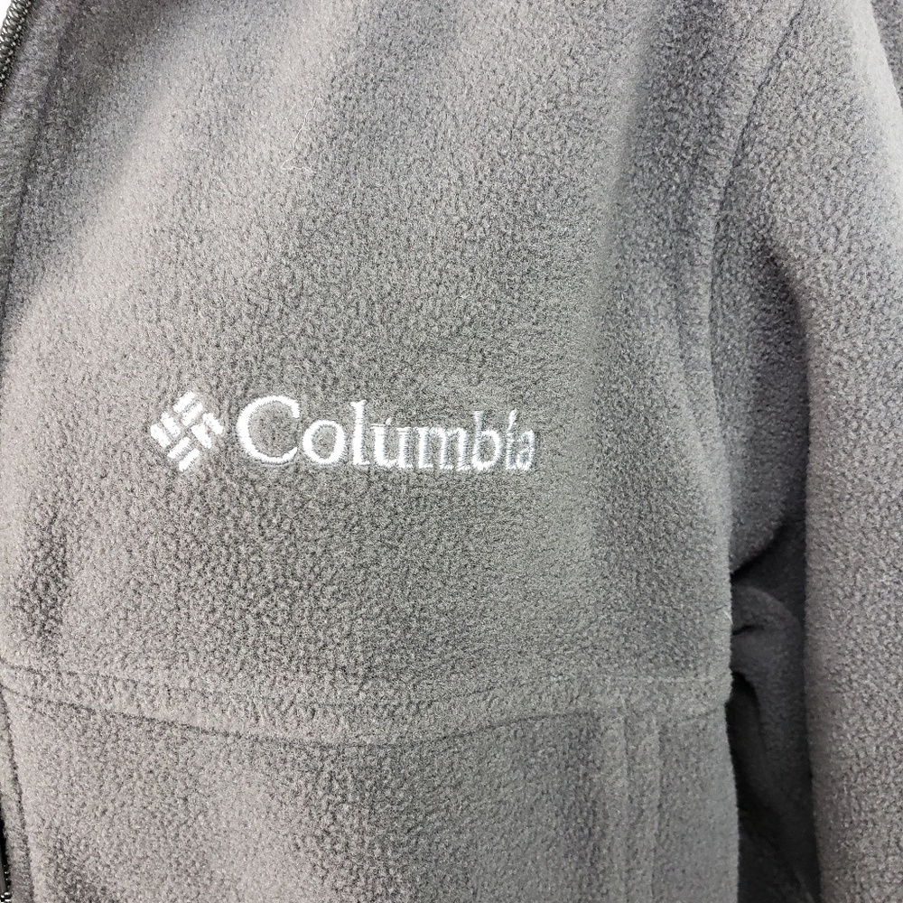 Columbia Gray Zipper Jacket sz Small - Picture 4 of 8